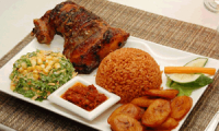 Jollof rice &amp; Beef